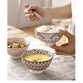 Mua Bộ 4 Chén Hoa Văn 2 Mặt Nhật