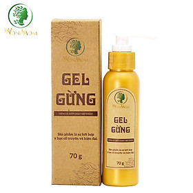 Gel gừng thảo dược, massage tan mỡ bụng, săn chắc eo Wonmom 70g