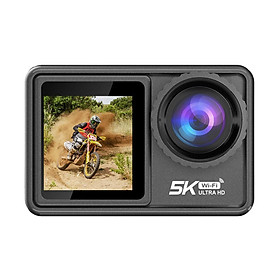 Camera hành động màn hình cảm ứng kép 4K 60fps 48MP EIS Video với ống kính bộ lọc tùy chọn 1080p Webcam Vlog WiFi Sports Cam Màu sắc: A