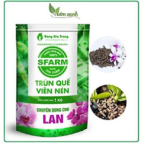 Sfarm- Phân Trùn Quế Viên Nén Chuyên Hoa Lan & Hoa Kiểng 1kg