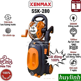 Mua Máy xịt rửa xe Chỉnh Áp Kenmax KM-280 - 2800W - Motor cảm ứng từ - Có rulo cuộn dây