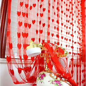 Rèm Cửa Romantic Heart Pattern