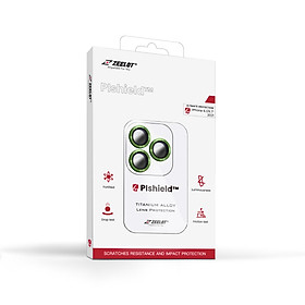 Mua Dán Cường Lực Bảo Vệ Camera dành cho iPhone 13 Pro Max/13 Pro/iPhone 13/13 Mini ZEELOT PIshield Titanium Alloy Viền Màu - Hàng Nhập Khẩu