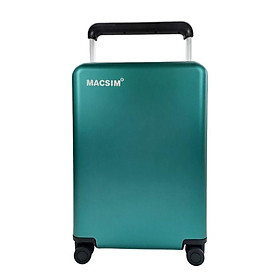 Vali hợp kim nhôm nguyên khối MS1403 Macsim cao cấp màu xanh Green, xanh Blue, màu đen,màu bạc (20 inches) - Màu xanh Green