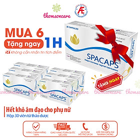 Hỗ trợ sinh lý nữ Combo 6H tặng ngay 1H Spacaps - giảm khô hạn