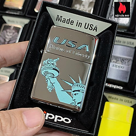 Hình ảnh Bật Lửa Zippo 250 Statue Of Liberty Usa High Polish Chrome