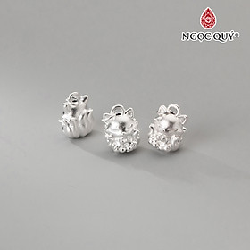 Charm bạc treo hồ ly 9 đuôi - Ngọc Quý Gemstones