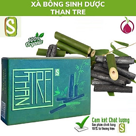 Set 3 bánh Xà bông tắm rửa mặt Sinh Dược Than tre làm sạch sâu, dưỡng da mềm mịn, giảm mụn thâm - 100% làm từ dược liệu thiên nhiên/ xà phòng handmade 100gr