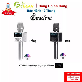 Mua Micro Không Dây Hàn Quốc Miracle M100 - Micro Karaoke Bluetooth - Âm Thanh Cực Hay - Hàng Chính Hãng - Bảo Hành 12 Tháng