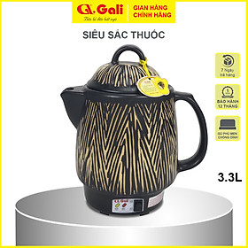 Ấm Sắc Thuốc Gali GL-1805 GL-1800 GL-1801 GL-1821 GL-1822 GL-1802 GL-1815. Dung tích 3,3L-4L, đa chức năng nấu các loại thuốc Bắc, Nam, Thảo Dược,... thân bằng gốm sứ cao cấp chịu nhiệt tốt. Bảo hành chính hãng. Siêu Sắc Thuốc, Ấm Nấu Thuốc