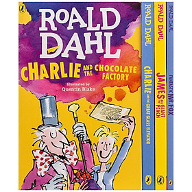 [Download Sách] Roald Dahl Magical Gift Set (4 Books): Charlie and the Chocolate Factory, James and the Giant Peach, Fantastic Mr. Fox, Charlie and the Great Glass Elevator