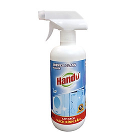 Chai xịt làm sạch vách kính nhà tắm Hando 570ml