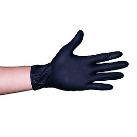 Găng tay y tế không bột màu đen 3.5gr size S