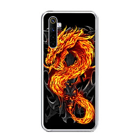 Ốp lưng dẻo cho điện thoại REALME 6 - 0218 FIREDRAGON - Hàng Chính Hãng
