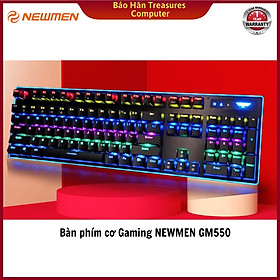 Bàn phím cơ Newmen GM550 - Switch quang LK, đèn LED viền, chống nước - Hàng Chính Hãng