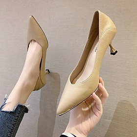 Giày nữ cao gót nhọn thời trang công sở đế 7 phân tôn dáng siêu đẹp, chất lượng Y17