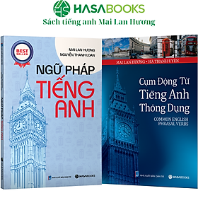 Combo 2 Cuốn Ngữ Pháp Tiếng Anh Và Cụm Động Từ Thông Dụng
