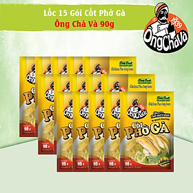 Lốc 15 Gói Cốt Phở Gà Ông Chà Và 90g (Chicken Pho Soup Base)