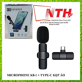 Micro không dây QKZ K8 2.4G khử tiếng ồn 2 giao diện trong 1 cho dành cho Type-C