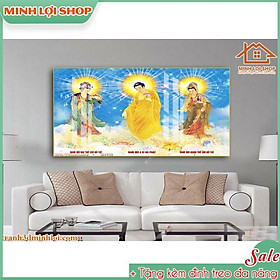 Tranh Phật Tam Thế TẶNG KÈM ĐINH TREO 1P08