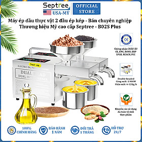Mua Máy ép dầu ăn thực vật 2 đầu kép đa năng thương hiệu Mỹ cao cấp Septree B02S Plus - Công suất 1900W - Hàng chính hãng