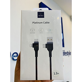 Mua Cáp WIWU PT06 4 in 1 USB + USB-C / Type-C to USB-C / Type-C + 8 Pin Platinum Data Cable  Cable Lengt Chống Nhiễu Hiệu Quả - Hàng Chính Hãng