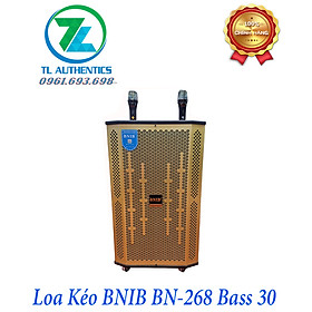 Hình ảnh Loa Kéo Karaoke BNIB Model BN-268 bass 30 12 núm chỉnh tay mic UHF hàng chính hãng nhập khẩu mới nhất đón tết 2024 bảo hành 6 tháng