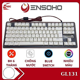 Mua Bàn phím cơ gaming có dây Ensoho GL131 Blue switch  Led nhiều màu- Hàng chính hãng