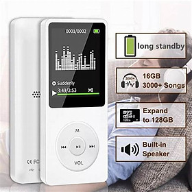 Máy Nghe Nhạc Mp4 bluetooth nghe FM có loa ngoài kèm dây cáp, tai nghe và thẻ nhớ 4G