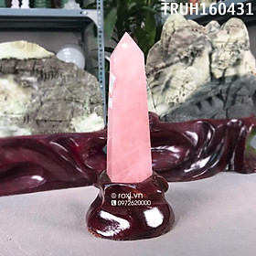 Trụ Thạch Anh hồng 25cm - 860g