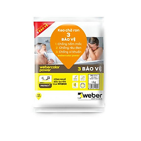 Mua Keo chít mạch/ keo chà ron bảo vệ 3 lớp Weber.color power PO-111 (màu trắng)