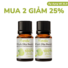 Tinh dầu bưởi - tinh dầu tự nhiên nguyên chất 10ml - hapaku