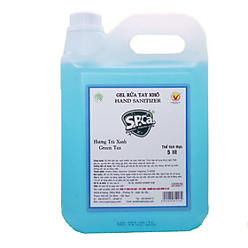 Gel rửa tay khô S.P.Ca. can 5 lít trà xanh