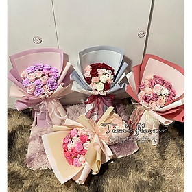 Mua Bó hoa sáp mix màu xinh xắn dành tặng sinh nhật  14/2  8/3  20/10  20/11