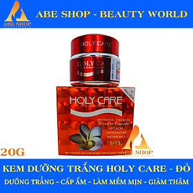 KEM HOLY CARE ĐỎ - WHITENING DAY AND CREAM SKIN CARE CREAM - DƯỠNG TRẮNG TÁI TẠO DA 5 TÁC DỤNG 20G