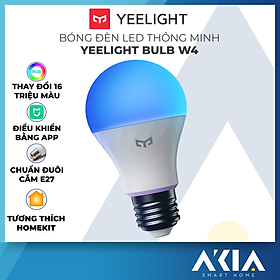  Bóng đèn Led thông minh Xiaomi Yeelight Bulb W3 đui xoắn E27 (RGB 16 triệu màu) - tích hợp Razer Chroma - W4