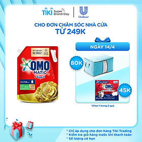 Nước Giặt Omo Matic Comfort Tinh Dầu Thơm túi 3.7kg