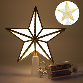 Đèn led gắn cây thông hình ngôi sao cỡ 17cm trang trí lễ giáng sinh/năm mới