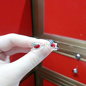 Nhẫn bạc mèo kitty cho bé gái YN JEWELRY
