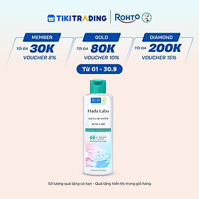 Nước tẩy trang sạch sâu cho da mụn, nhạy cảm Hada Labo Micellar Water Acne Care 240ml