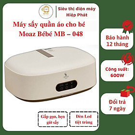 Mua Máy sấy quần áo trẻ em gấp gọn Moaz Bébé MB – 048  Máy sấy quần áo trẻ em tiện lợi có đèn Led tiệt trùng  cài đặt thời gian sấy - Hàng chính hãng