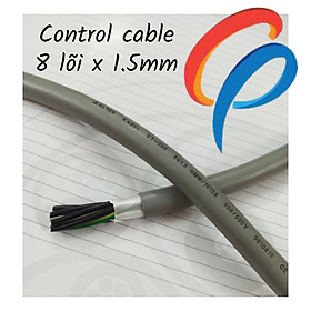 Mua Cáp điều khiển 8 lõi x 1.5mm không lưới chống nhiễu điện áp 500 volt vỏ bọc PVC
