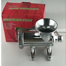 Xay thịt , xay cua quay tay cỡ đại máy 12 bằng Nhôm cao cấp siêu bền