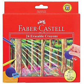 Faber-Castell-122531-Bút Sáp Màu - 24 Màu (Có Thể Tẩy Được)