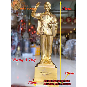 Mua Tượng Bác Hồ Đứng Vẫy Tay Chào Cao 43cm Bằng Đồng Vàng Cực Đẹp