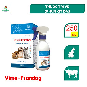 Vemedim Vime Frondog phòng trị ve, rận, bọ chét cho chó mèo