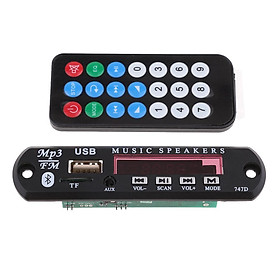 DC 12V Car Audio Wireless USB FM TF AUX MP3,WAN,WMA,FLAC Decoder Board