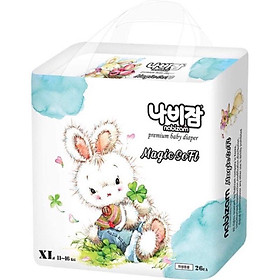 Combo 2 bịch Tã/ Bỉm Nabizam Magic Sofl dán/quần Nội địa Hàn cao cấp đủ size