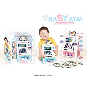 Máy ATM đồ chơi cho bé, đồ chơi phát triển kỹ năng dùng pin nhựa abs - Quà tặng mới lạ cho bé