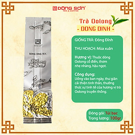 Trà Olong truyền thống [ DONG DING ] Hương vị Ô long truyền thống, hương khói nhẹ - Gói 100gr - Đông Sơn